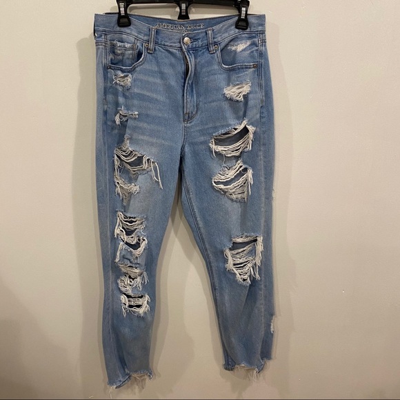American Eagle Outfitters Denim - American Eagle Distressed Mom Jeans